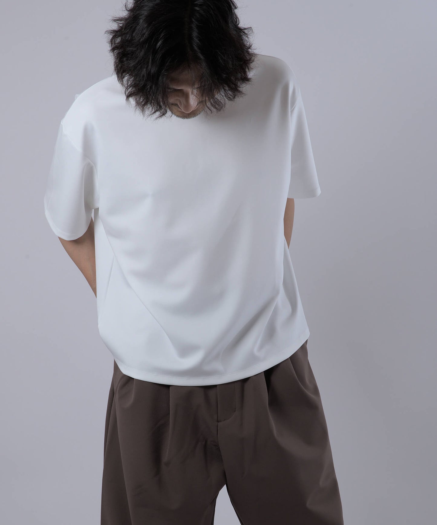 オーバーサイズ・ボックスTシャツ(半袖)白