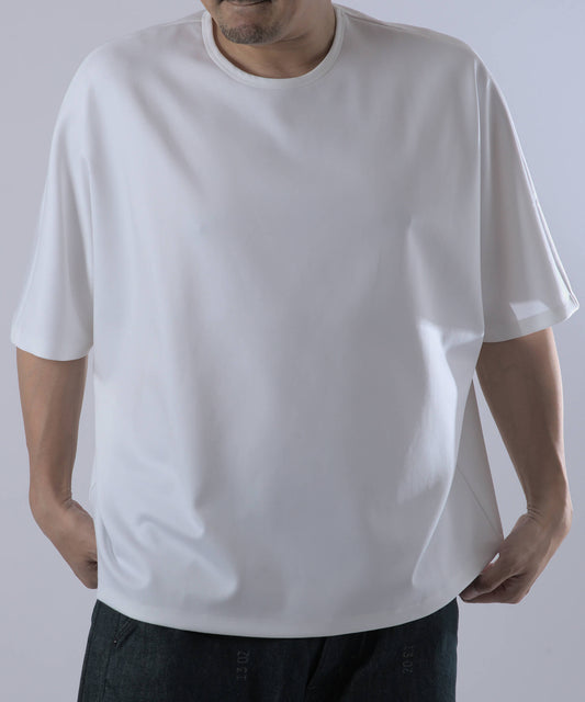 オーバーサイズ・ドルマンTシャツ(半袖)白